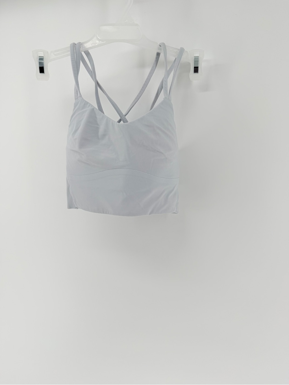 lululemon athletica Light blue Strappy Sports Bralette Longline best fits Small - Picture 3 of 5